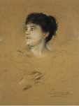 Lenbach Franz von Portrait of Marcella Sembrich - Hermitage
